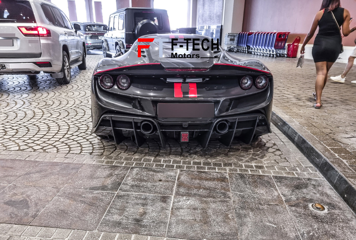 Dry Carbon Fiber Body Kit For Ferrari F8 2019 - 2023 Keyvani