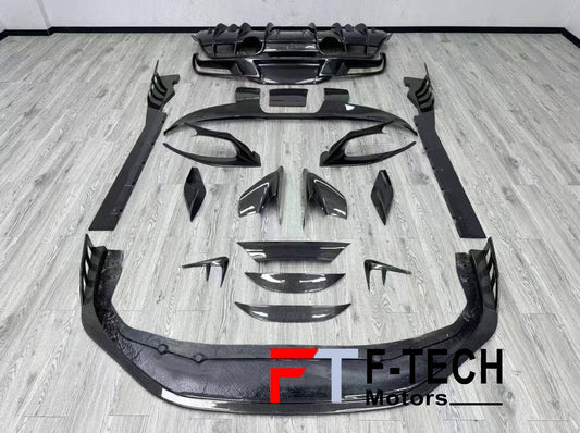 Dry Carbon Fiber Body Kit For Ferrari F8 2019 - 2023 Keyvani