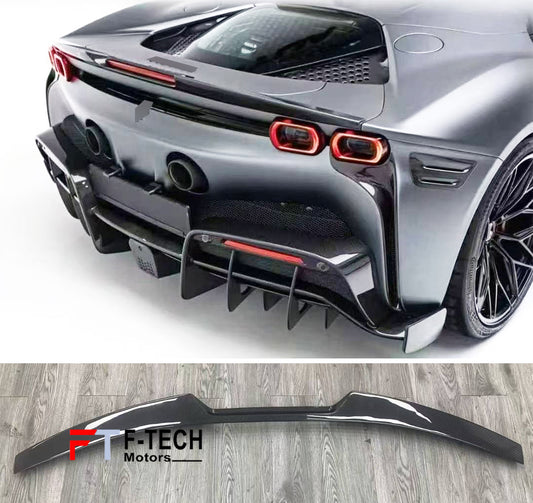Carbon Fiber Trunk Deck Lid Spoiler for Ferrari SF90 Stradale 2019 - 2024 Keyvani