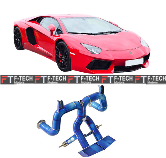 Titanium X Pipe Exhaust System Catback For Lamborghini Aventador LP700 2011 - 2016
