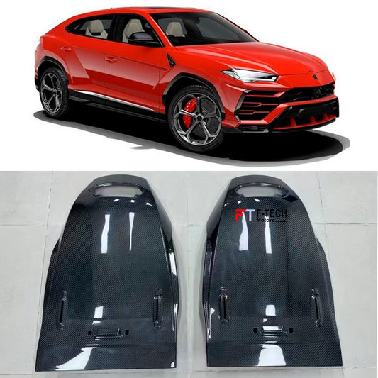 Dry Carbon Fiber Pair of Front Seat Covers for Lamborghini Urus 2018 - 2023