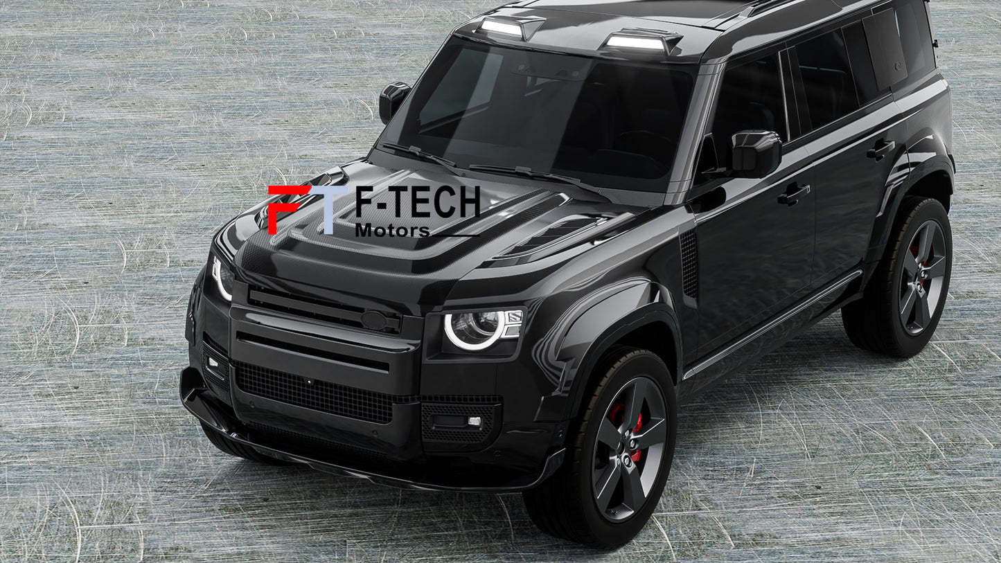 Black LED Roof Light Bar For Land Rover Defender L663 90 110 130 2020+