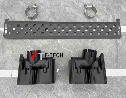 Exhaust Tips & Center Lower Mesh For Land Rover Defender L663 2020 - 2025