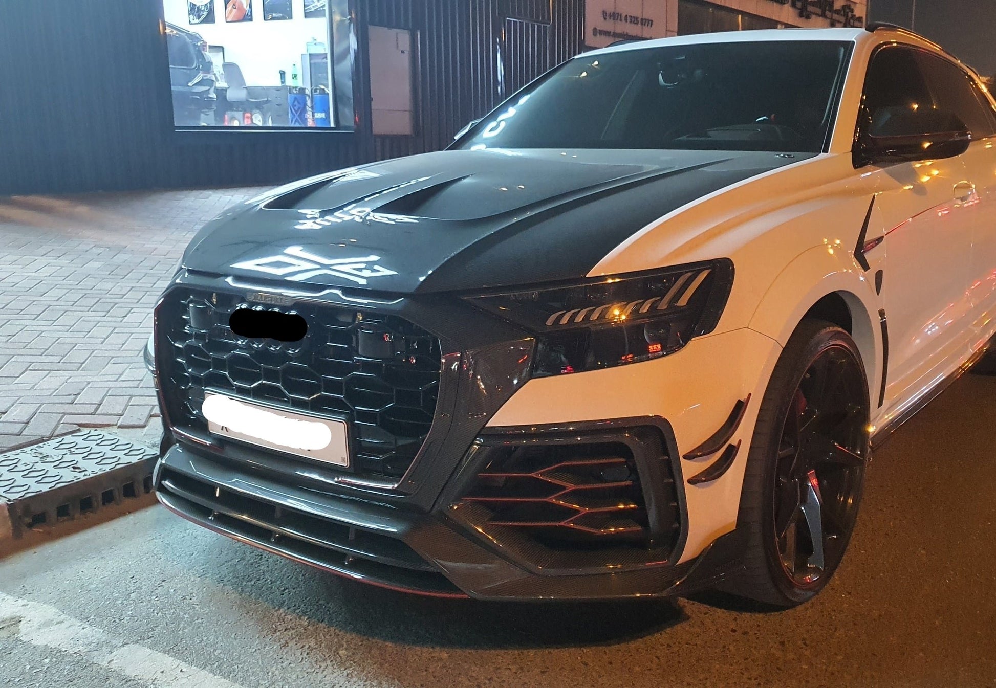 Dry carbon fiber MS style upgrade body kit for Audi RS Q8 2019-2023