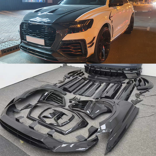 Dry carbon fiber MS style upgrade body kit for Audi RS Q8 2019-2023