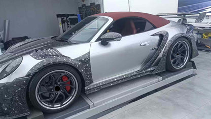 Forged carbon fiber wide body kit MS for Porsche 911 992 Turbo S 2019 - 2023