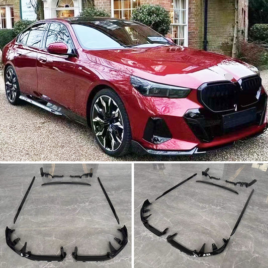 M Performance style gloss black aero body kit for BMW 5 series G60 G68 2023+