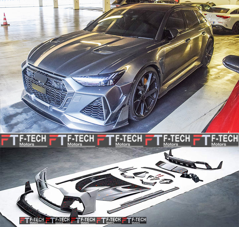 Dry Сarbon Fiber Body Kit For Audi RS6 C8 2019 - 2025 Mansory