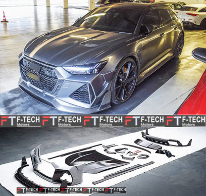 Dry Сarbon Fiber Body Kit For Audi RS6 C8 2019 - 2025 Mansory