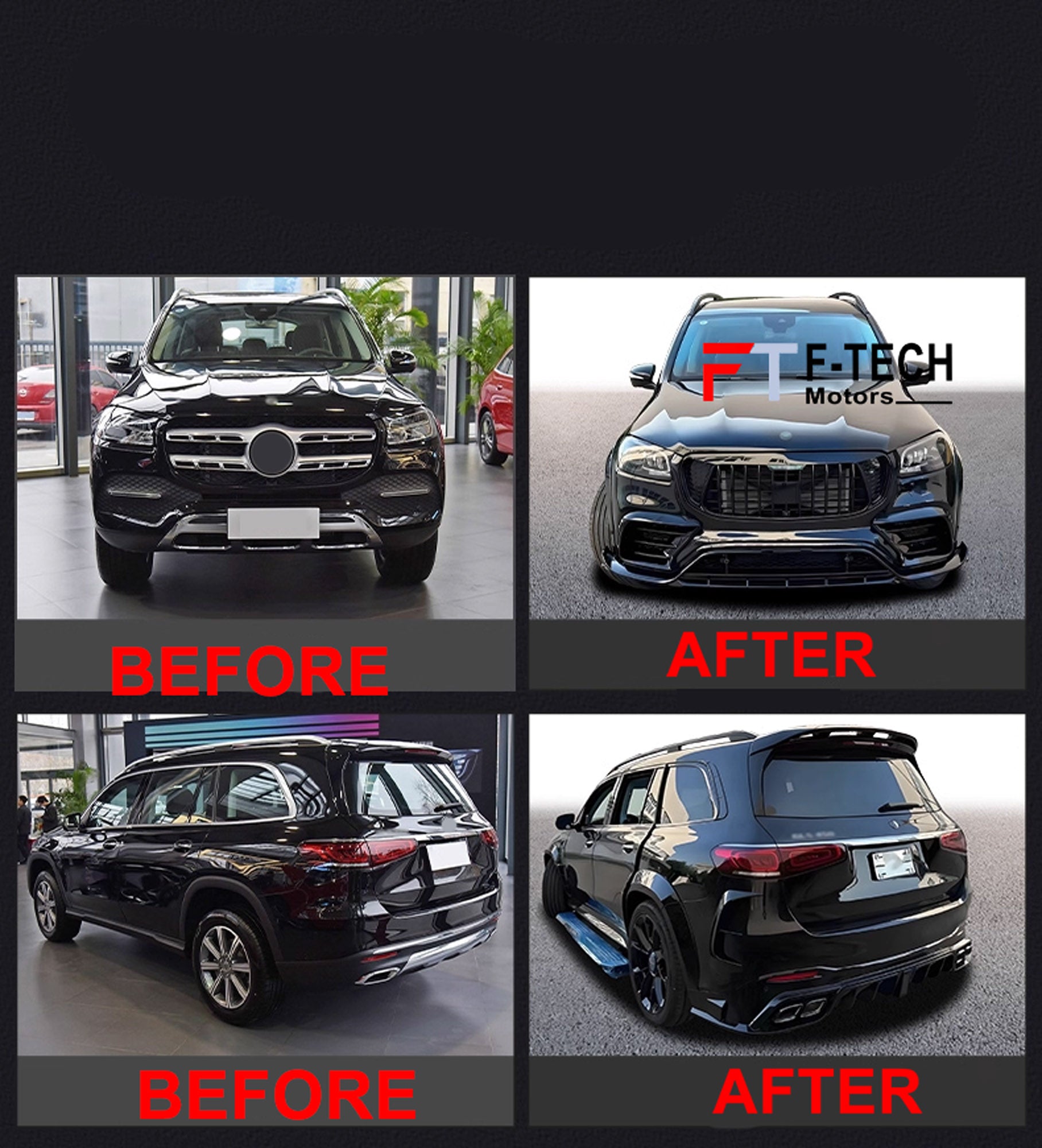 Conversion Body Kit For Mercedes Benz GLS 580 350 450 X167 2019 - 2023 MSY