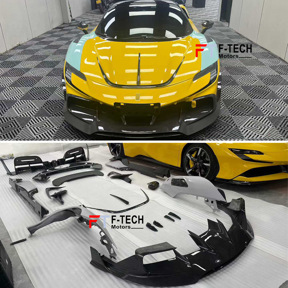Dry Carbon Fiber Upgrade Body Kit For Ferrari SF90 Stradale 2019 - 2024 Mansory