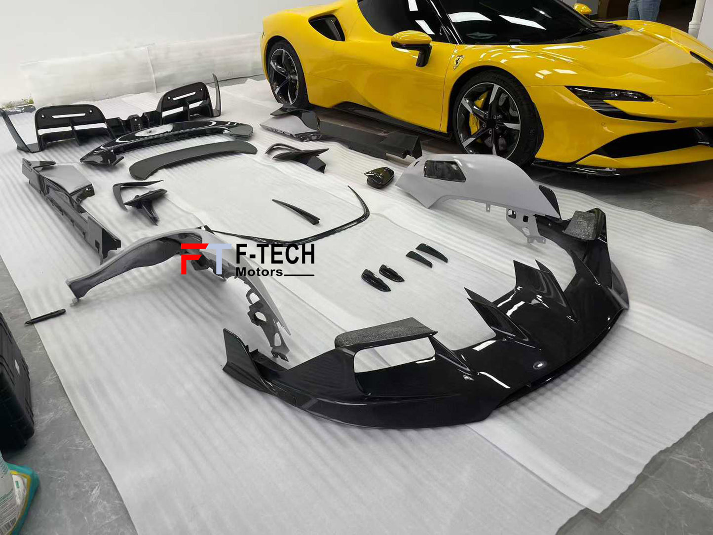Dry Carbon Fiber Upgrade Body Kit For Ferrari SF90 Stradale 2019 - 2024 Mansory