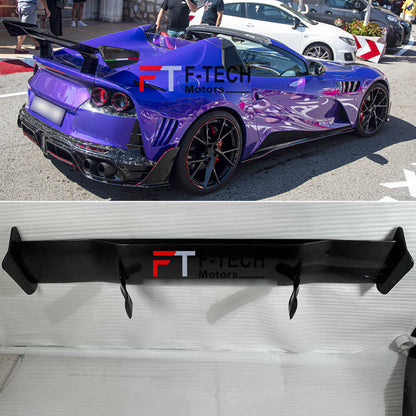 Dry Carbon Fiber Rear Wing Spoiler For Ferrari 812 Superfast 2017 - 2024 Mansory