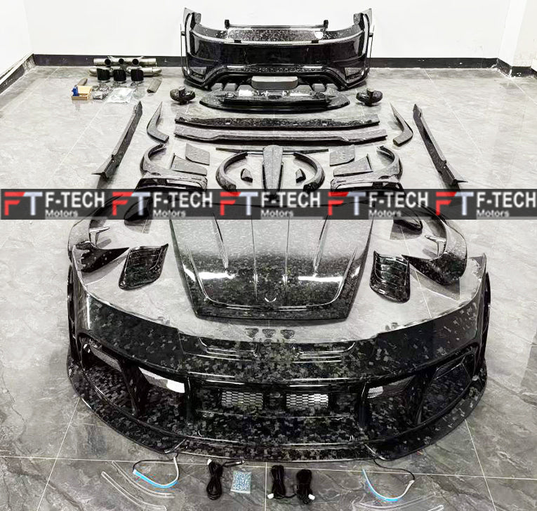 Forged Carbon Fiber Wide Body Kit MS For Porsche 911 992 Turbo S 19 - 23