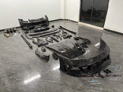 Forged Carbon Fiber Wide Body Kit MS For Porsche 911 992 Turbo S 19 - 23