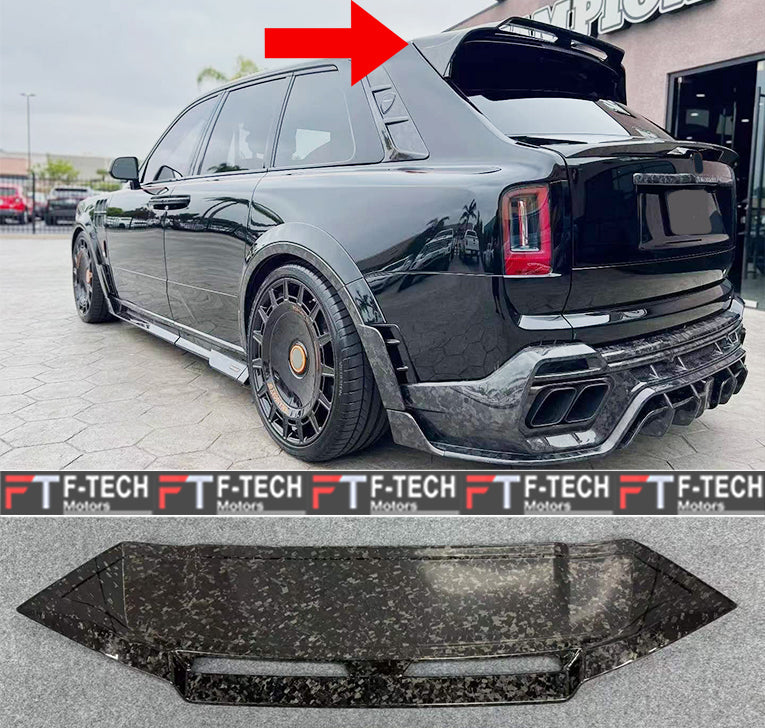 Forged Carbon Rear Roof Spoiler For Rolls Royce Cullinan 2 2024+ Mansory