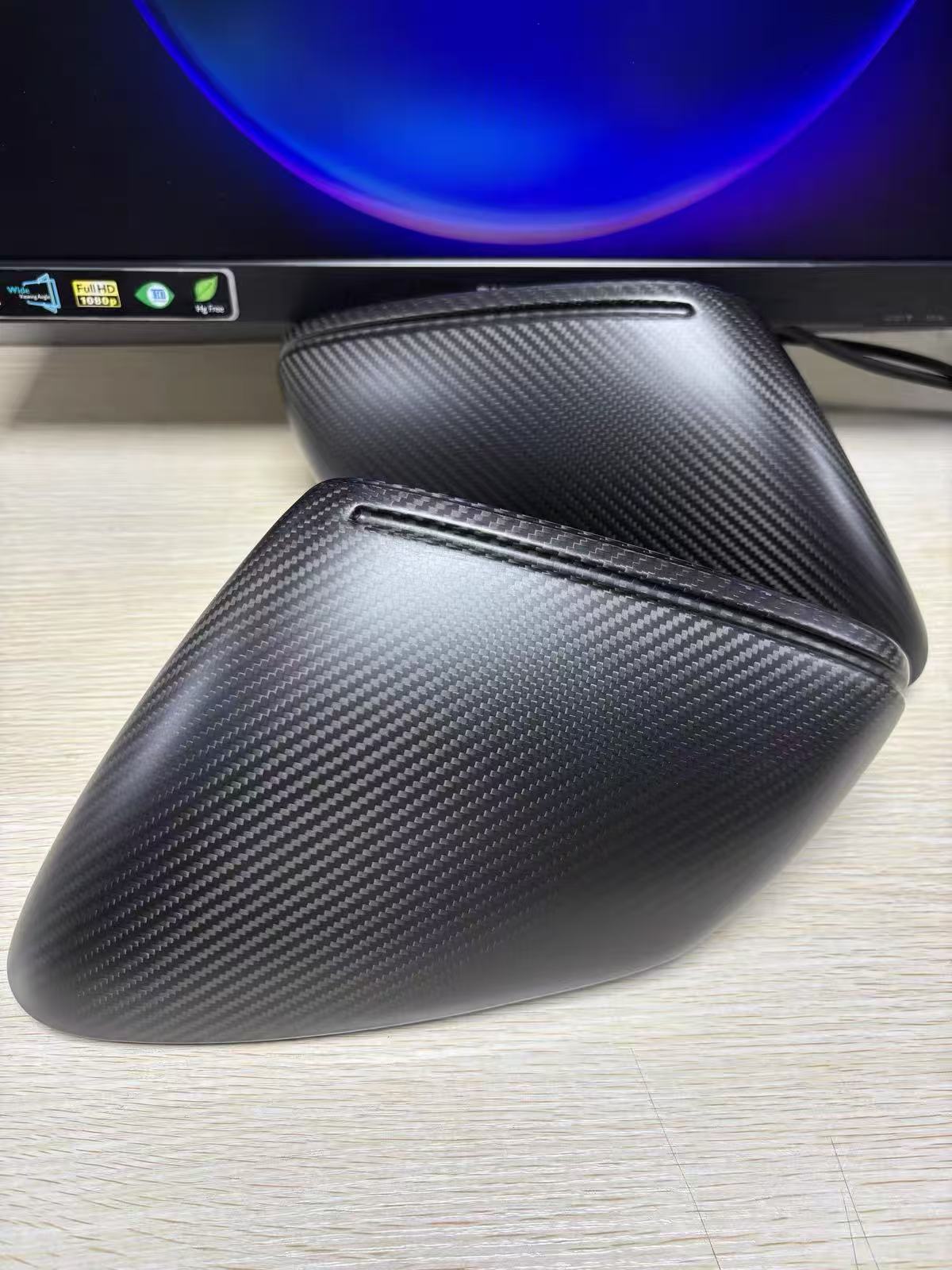 Matte Dry Carbon Mirror Covers For Porsche 911 992 Carrera 4 S 4S Turbo S 2019+