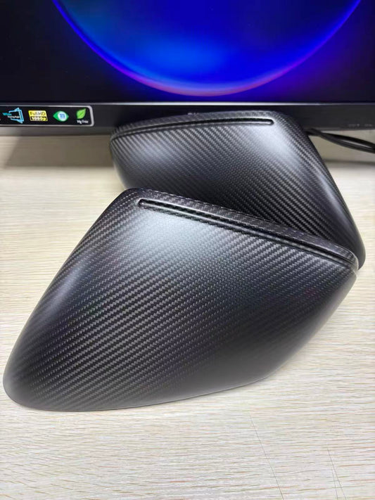 Matte Dry Carbon Mirror Covers For Porsche 911 992 Carrera 4 S 4S Turbo S 2019+