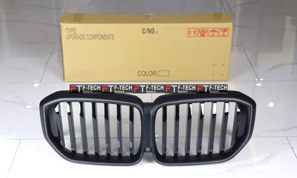 Matte Black Illuminated LED Front Grille For BMW X5 G05 LCI 2019 - 2027 