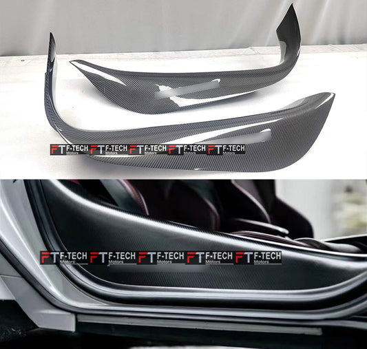 Gloss Dry Carbon Fiber Side Door Sills For McLaren GT 2019 - 2023