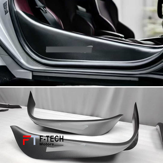Matte Carbon Fiber Door Sills For McLaren GT 2019 - 2024