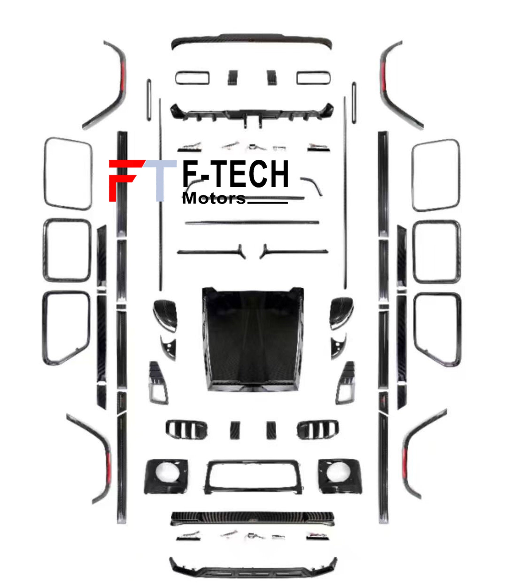 Dry carbon fiber exterior trim kit for Mercedes Benz G Class W465 G63 AMG 2024+