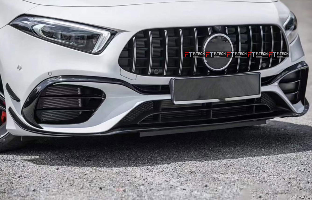 Carbon Fiber Aero Kit Trims For Mercedes Benz A Class W177 A45 Hatchback 2019 - 2024