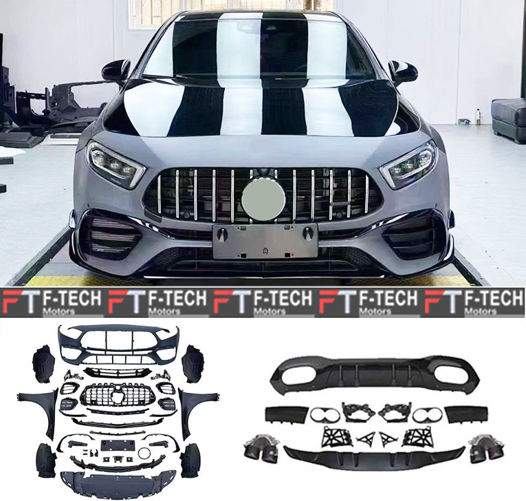 Mercedes Benz A Class W177 Hatchback 2019 - 2024 Upgrade To AMG A45 S