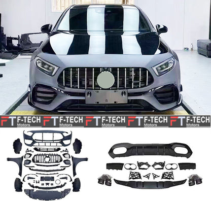 Mercedes Benz A Class W177 Hatchback 2019 - 2024 Upgrade To AMG A45 S