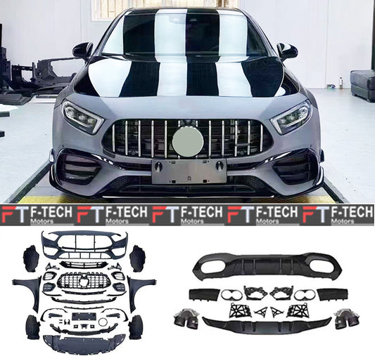 Mercedes Benz A Class W177 Hatchback 2019 - 2024 Upgrade To AMG A45 S