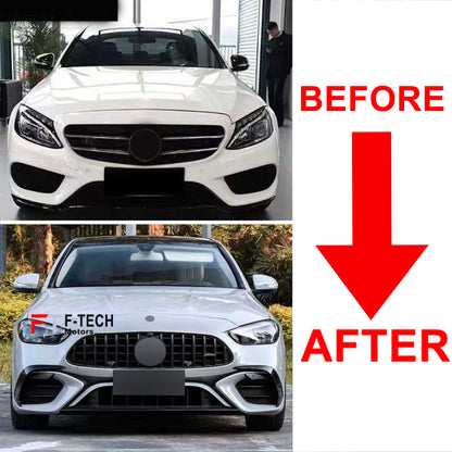 C63 AMG 2025 Look Upgrade Body Kit Mercedes Benz C Class W205 2015 - 2021