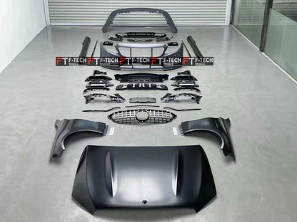 Mercedes Benz C Class W205 2018 - 2023 Upgrade to C63 AMG Body Kit