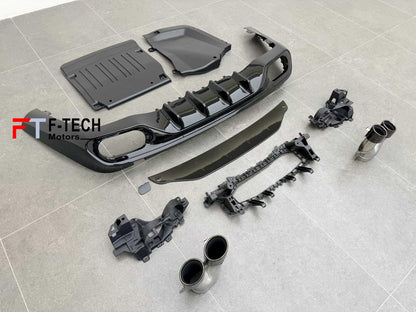 CLE 53 AMG Style Rear Diffuser Exhaust Tips For Mercedes Benz CLE C236 2024+