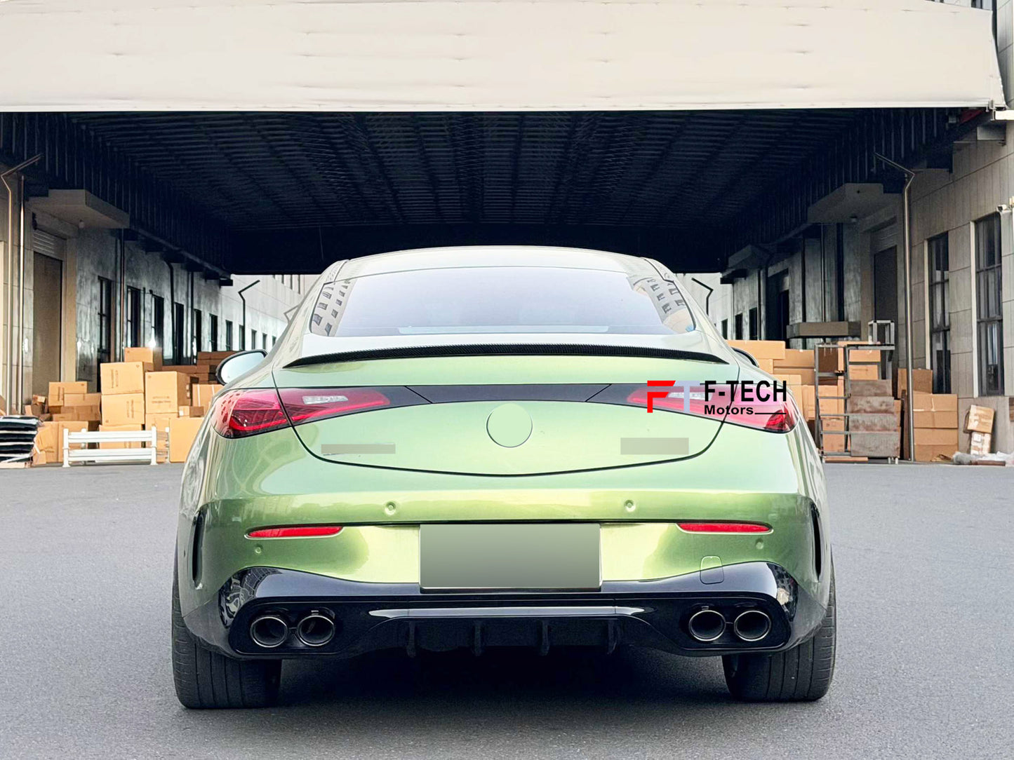 CLE 53 AMG Style Rear Diffuser Exhaust Tips For Mercedes Benz CLE C236 2024+