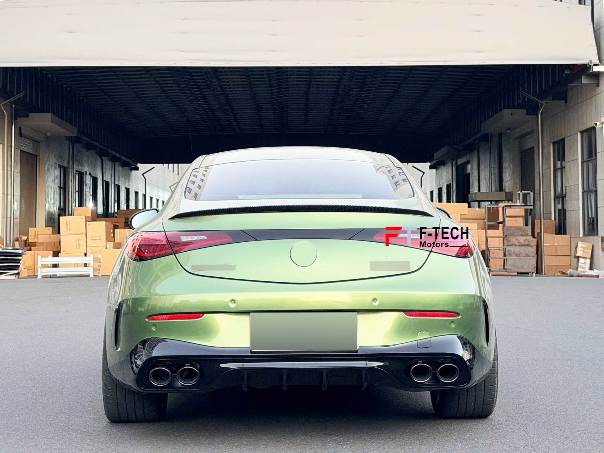 CLE 53 AMG Style Rear Diffuser Exhaust Tips For Mercedes Benz CLE C236 2024+