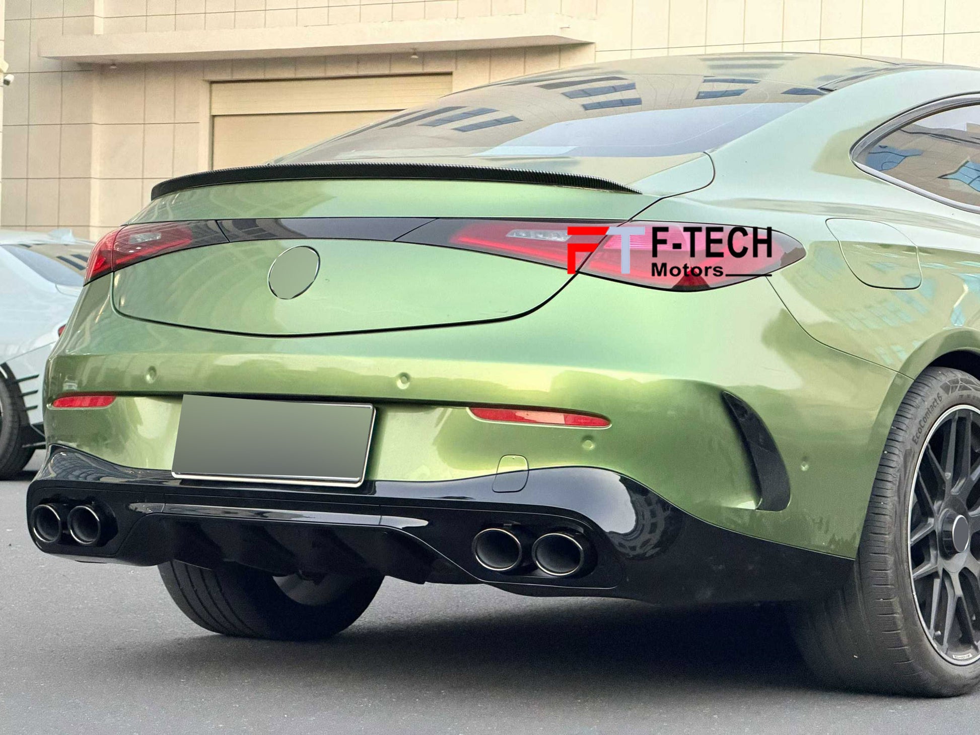 CLE 53 AMG Style Rear Diffuser Exhaust Tips For Mercedes Benz CLE C236 2024+