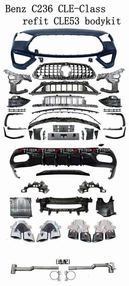 Upgrade To CLE 53 AMG Body Kit For Mercedes Benz CLE C236 2024+