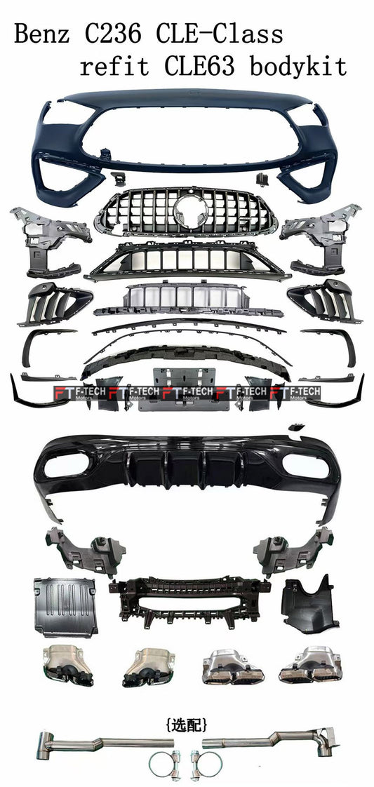 Upgrade To CLE 63 AMG Body Kit For Mercedes Benz CLE C236 2024+ 