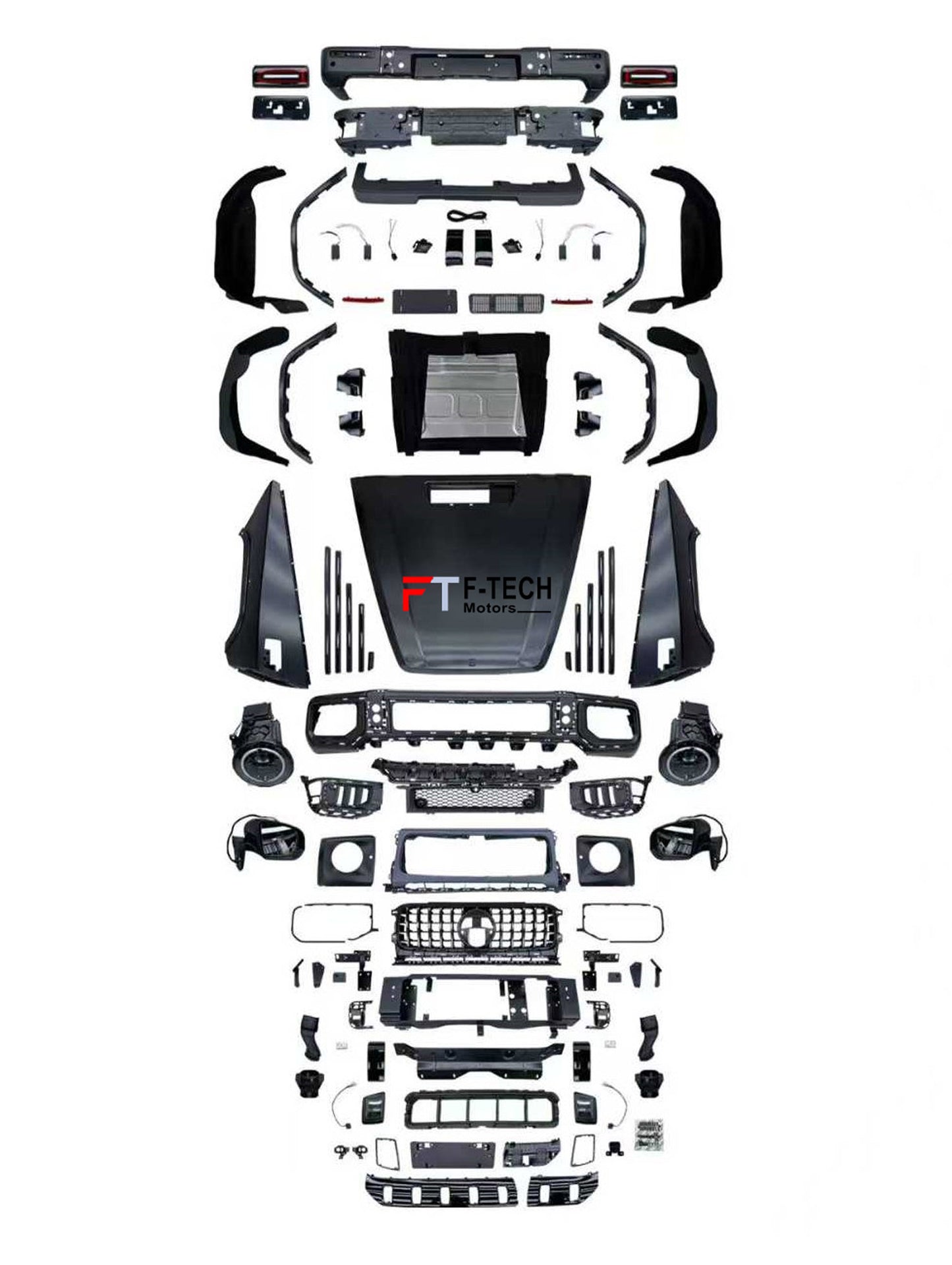 2025 Look Conversion Body Kit For Mercedes Benz G Class W463 2007 - 2017 W465 G63 AMG