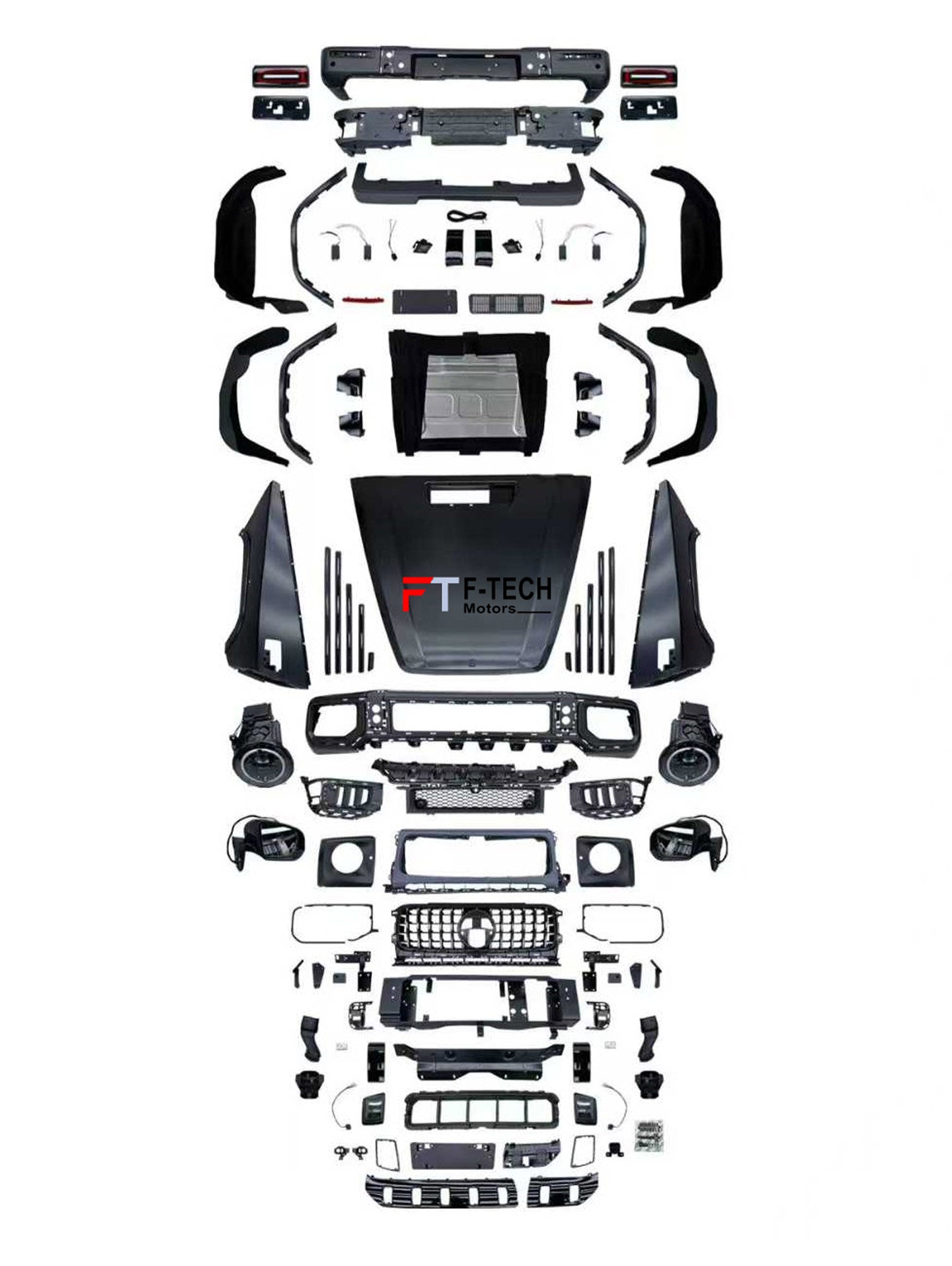 2025 Look Conversion Body Kit For Mercedes Benz G Class W463 2007 - 2017 W465 G63 AMG