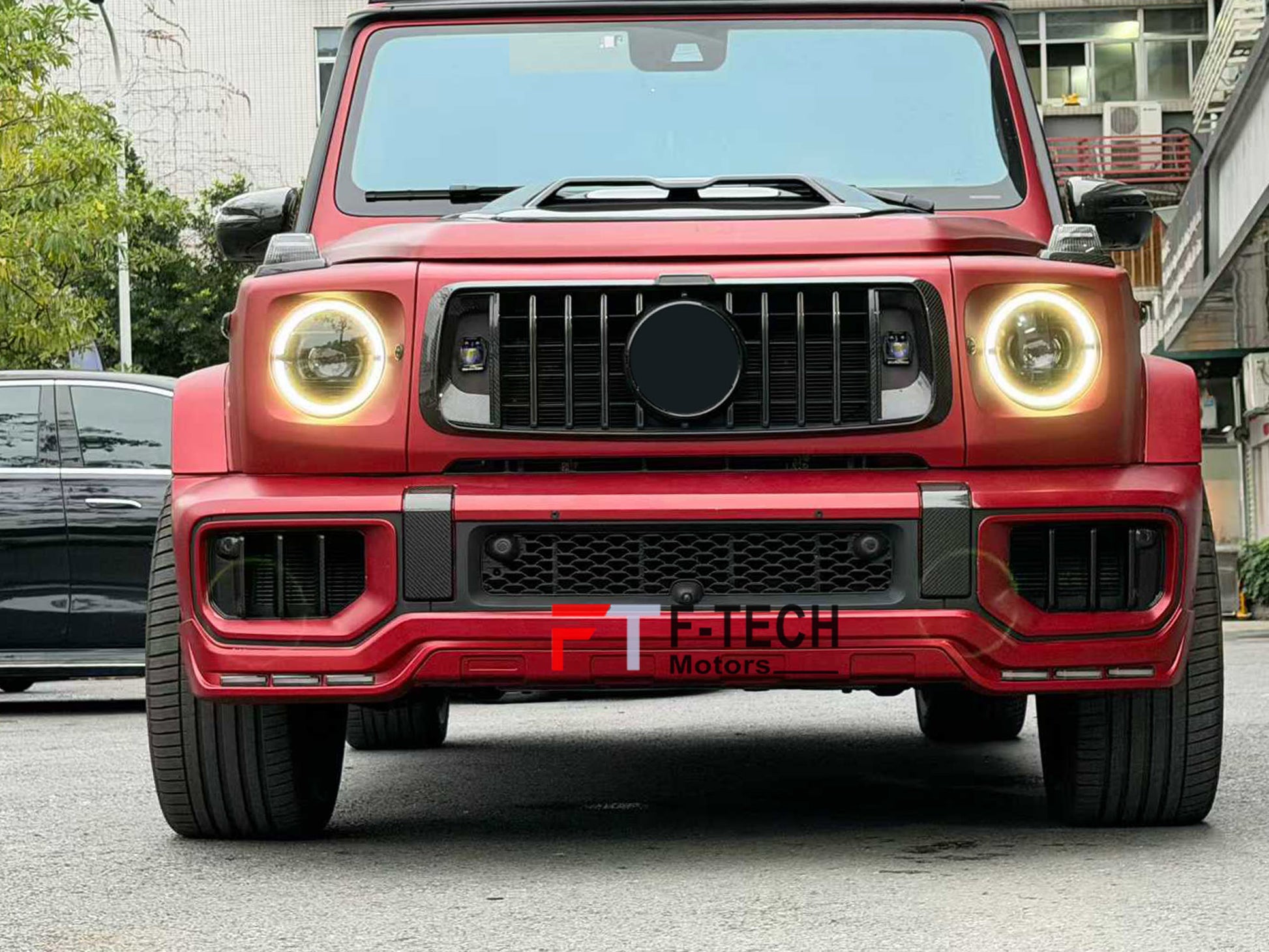 Front Lip With LED DRL For Mercedes Benz G Class W465 W464 G63 AMG 2019+