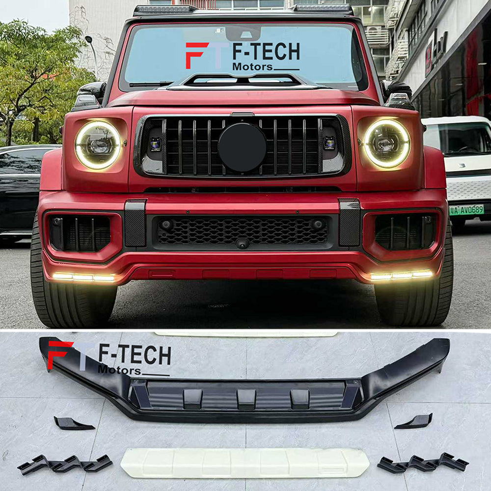 Front Lip With LED DRL For Mercedes Benz G Class W465 W464 G63 AMG 2019+