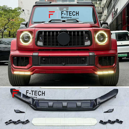 Front Lip With LED DRL For Mercedes Benz G Class W465 W464 G63 AMG 2019+