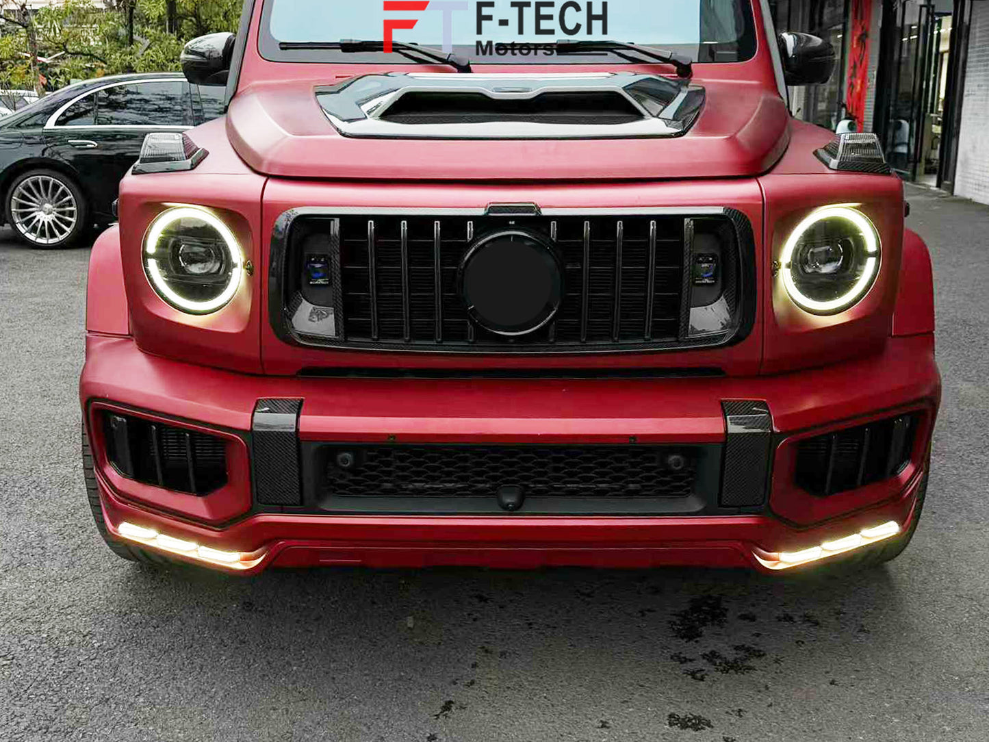 Front Lip With LED DRL For Mercedes Benz G Class W465 W464 G63 AMG 2019+