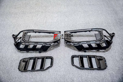 Dry Carbon Fiber Front Bumper Inserts Vents For Mercedes Benz G Class W465 G63 AMG 2025+