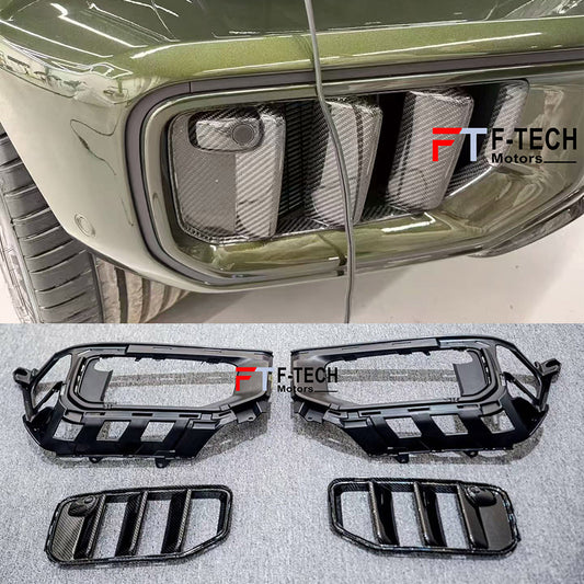 Dry Carbon Fiber Front Bumper Inserts Vents For Mercedes Benz G Class W465 G63 AMG 2025+