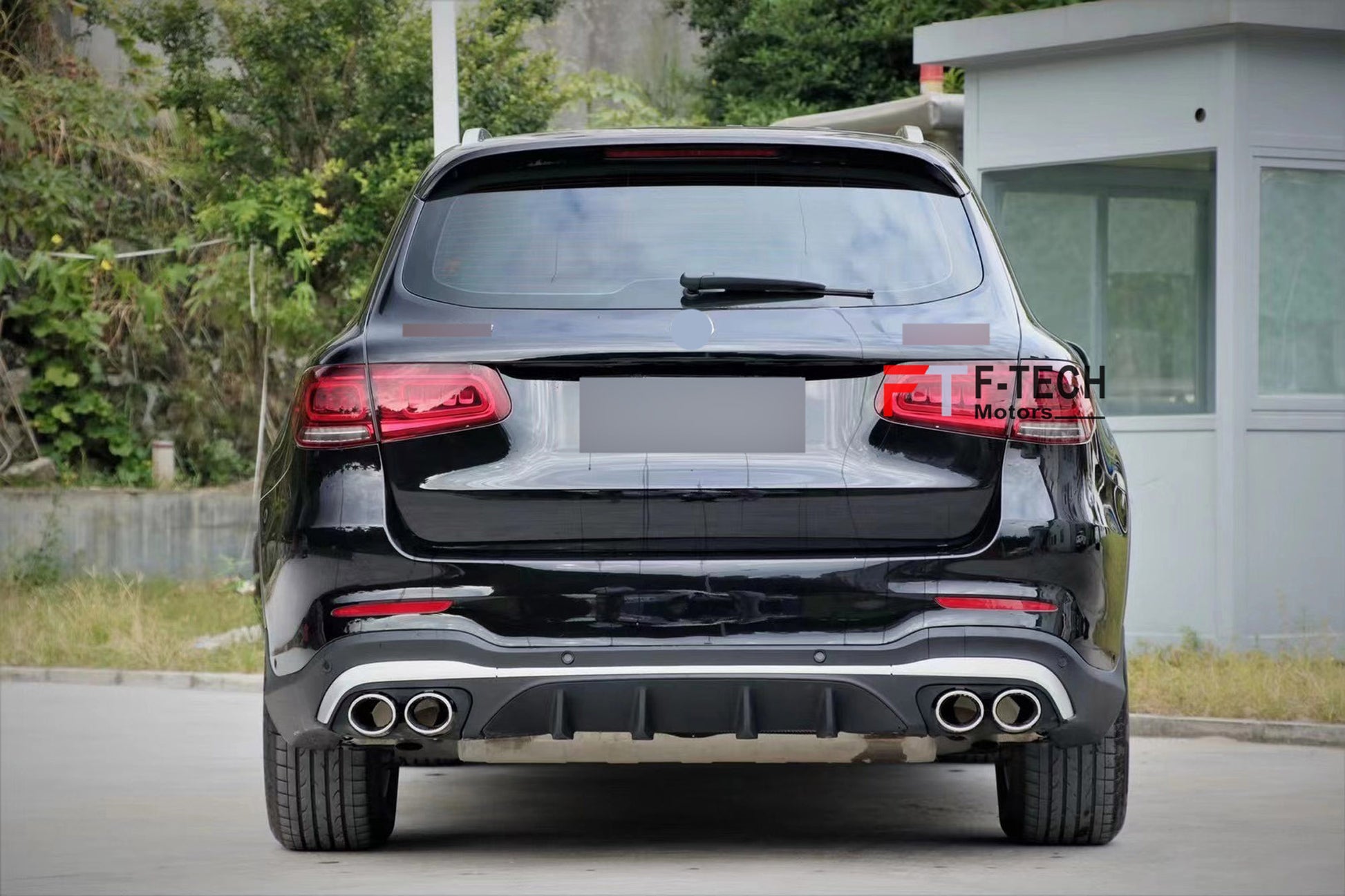 GLC 43 AMG Rear Diffuser Exhaust Tips For Mercedes Benz GLC X253 2019 - 2023