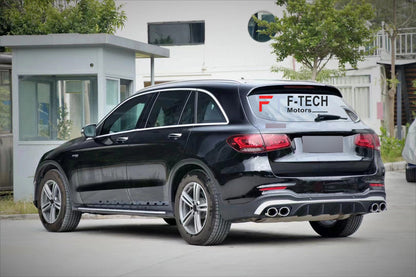 GLC 43 AMG Rear Diffuser Exhaust Tips For Mercedes Benz GLC X253 2019 - 2023