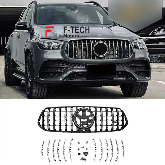 GLE 53 AMG Front Grille For Mercedes Benz GLE V167 2019 - 2026 Black Silver