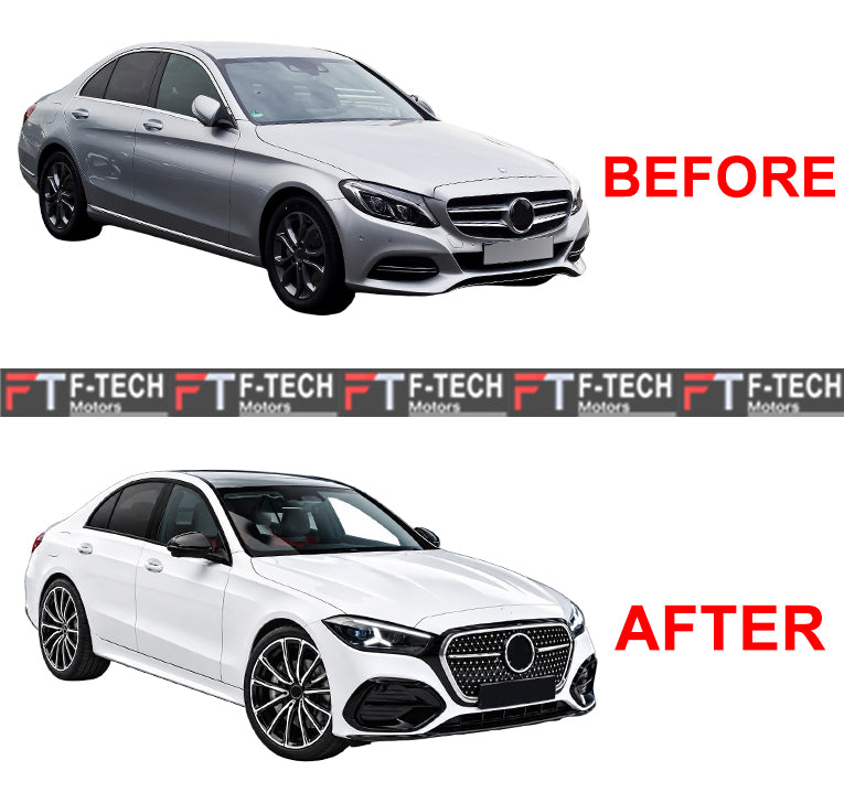 2027 Year C63S AMG Style Upgrade Body Kit For Mercedes Benz C Class W205 2015 - 2021